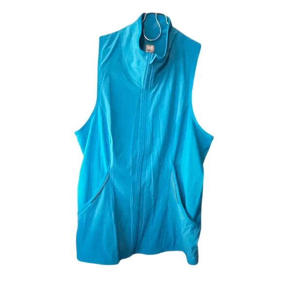 LUCY Lucy power performance running vest size M reflective strips zip front pock - Picture 1 of 7